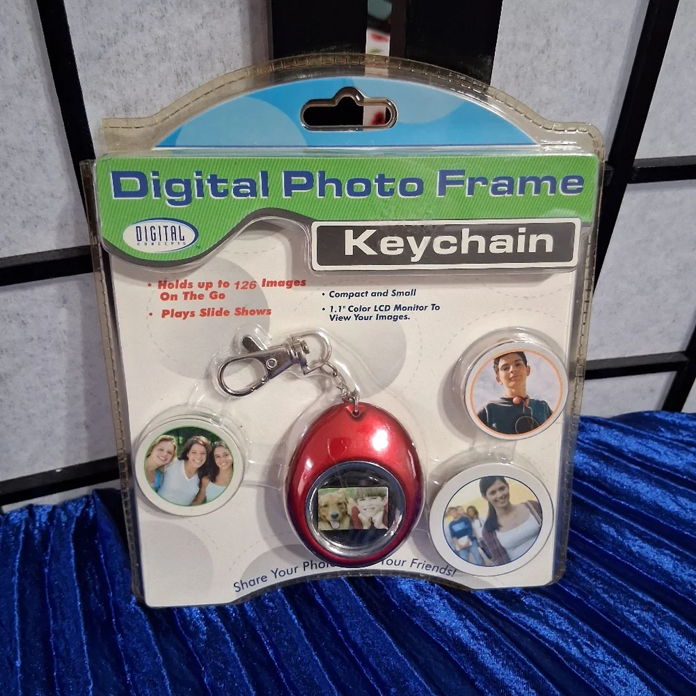Red Digital Camera with Portable Display